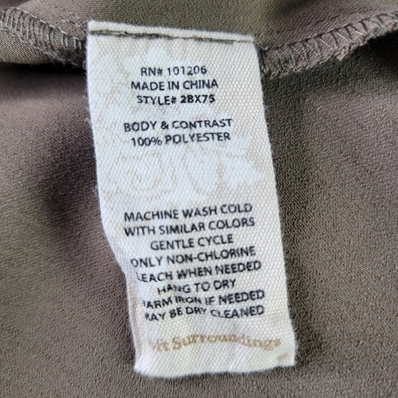 Soft Surroundings Tunic Tank Top Size L High Neck Pleated Lightweight Teagan - Picture 6 of 8